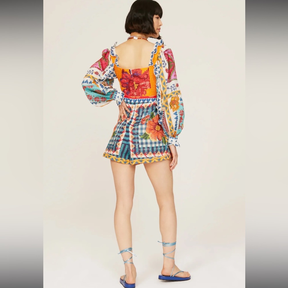 Farm Rio  Summer Stiches Romper
